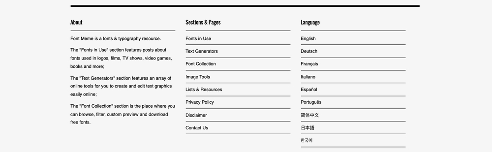 设计神器 Font Meme！电影游戏中所用的字体都能在这里找到