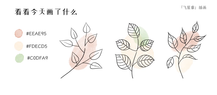 手绘教程！文艺水彩线描植物简笔画