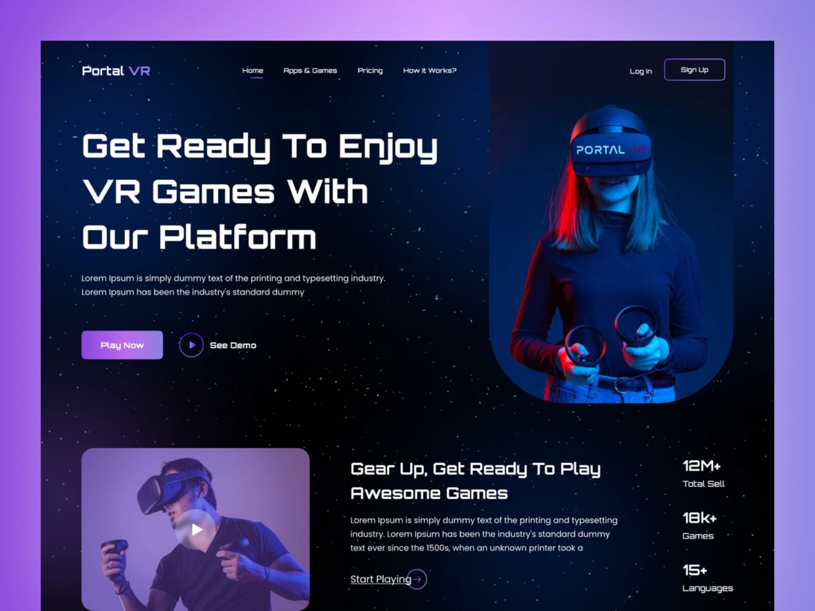 科幻已成现实！12组VR产品WEB首页设计灵感