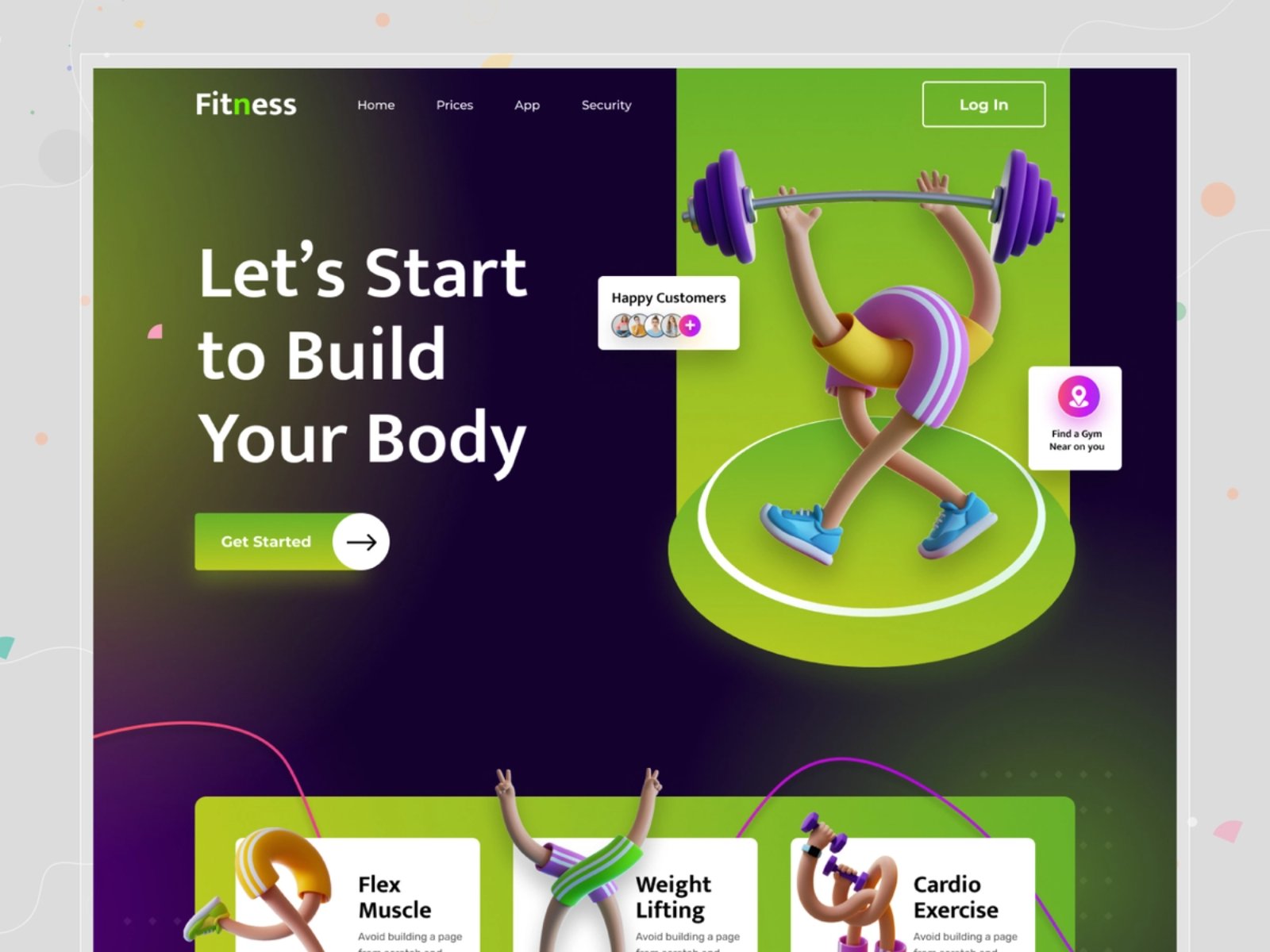 要你健康！12组健身WEB界面设计灵感