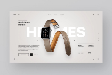 把握时间！12组手表商店WEB界面设计灵感