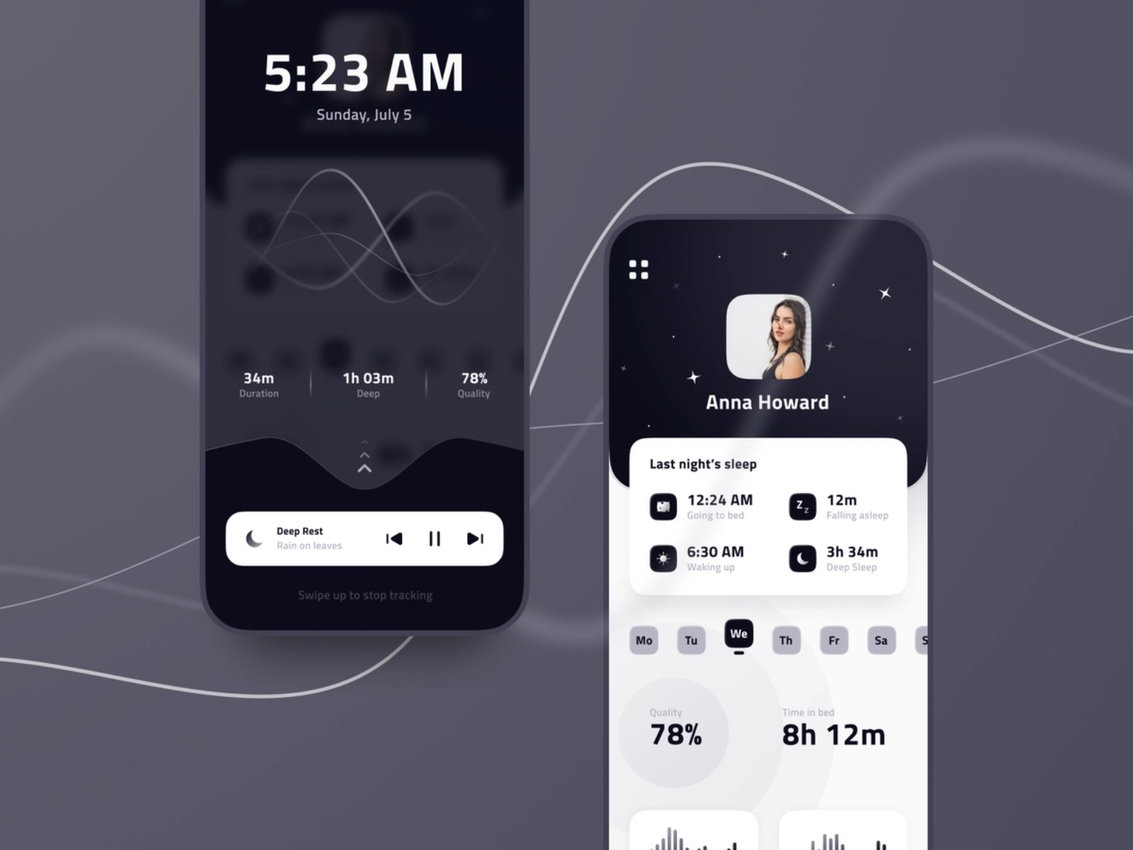 注意休息！12组睡眠辅助APP界面设计灵感