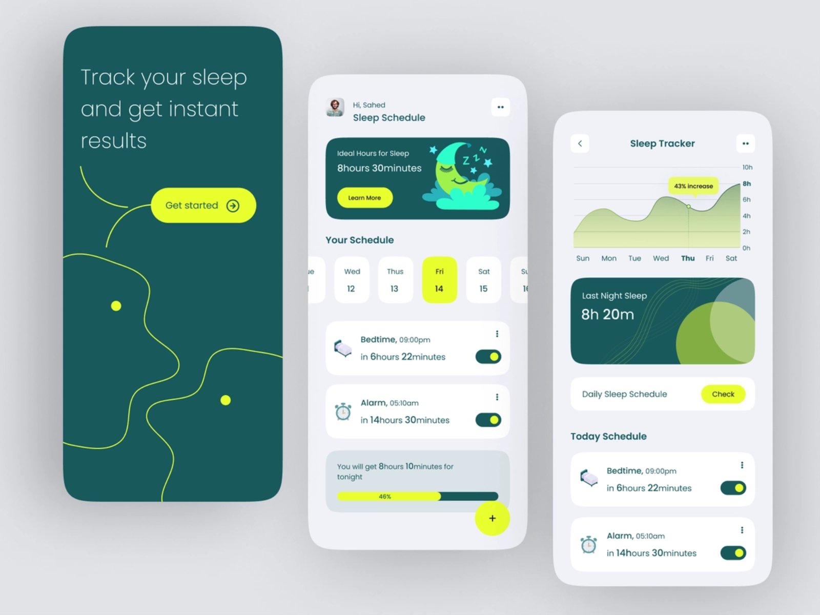 注意休息！12组睡眠辅助APP界面设计灵感