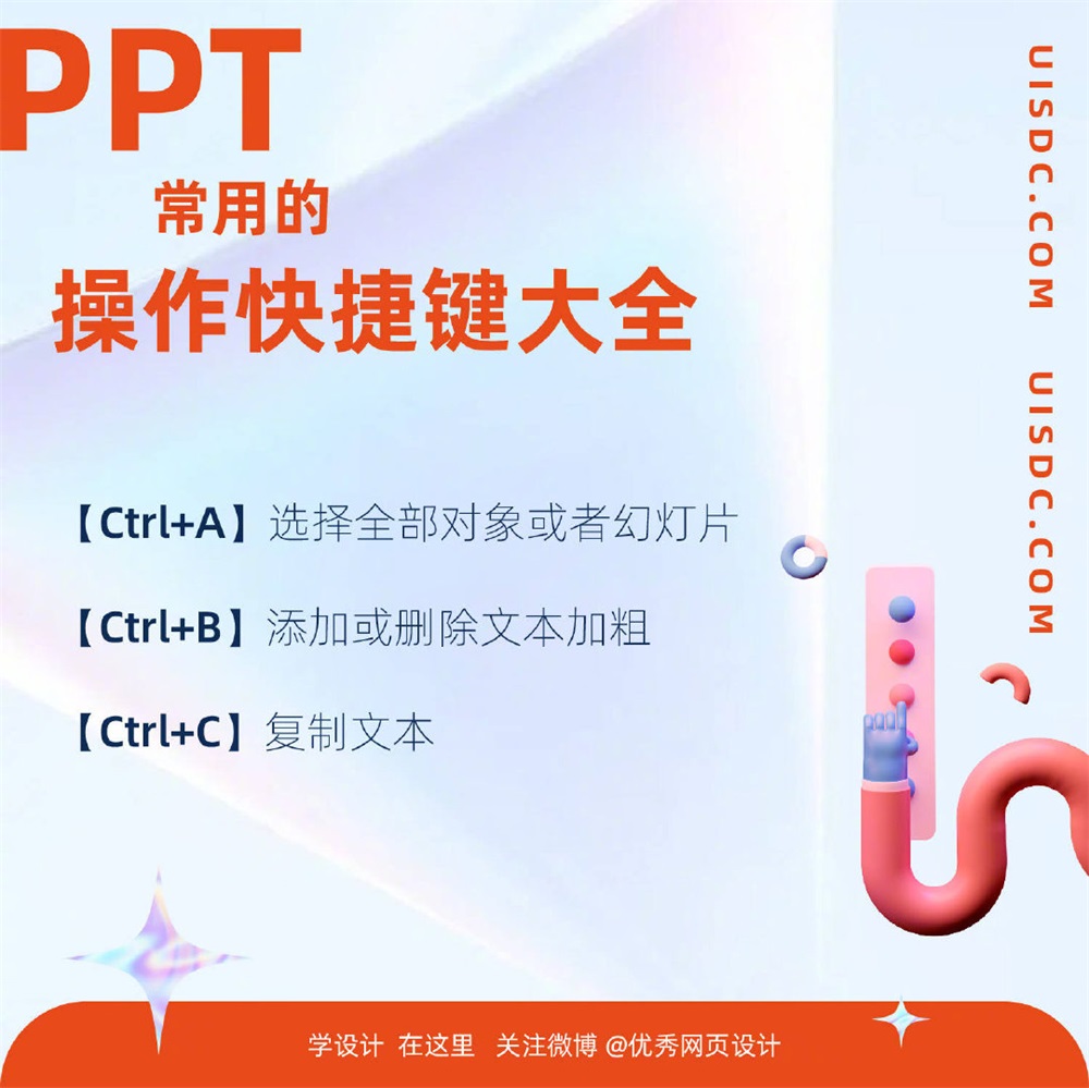 PPT 常用的操作快捷键大全！