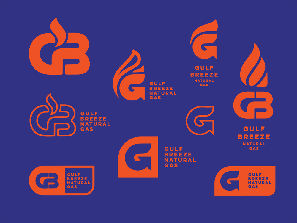 珍贵能源！18款燃气元素Logo设计