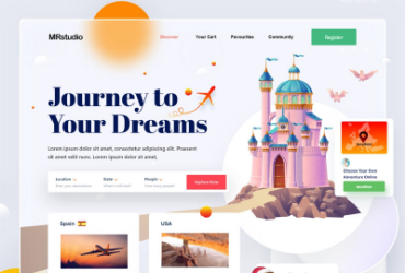 去旅游吧！12组旅行社WEB界面设计灵感