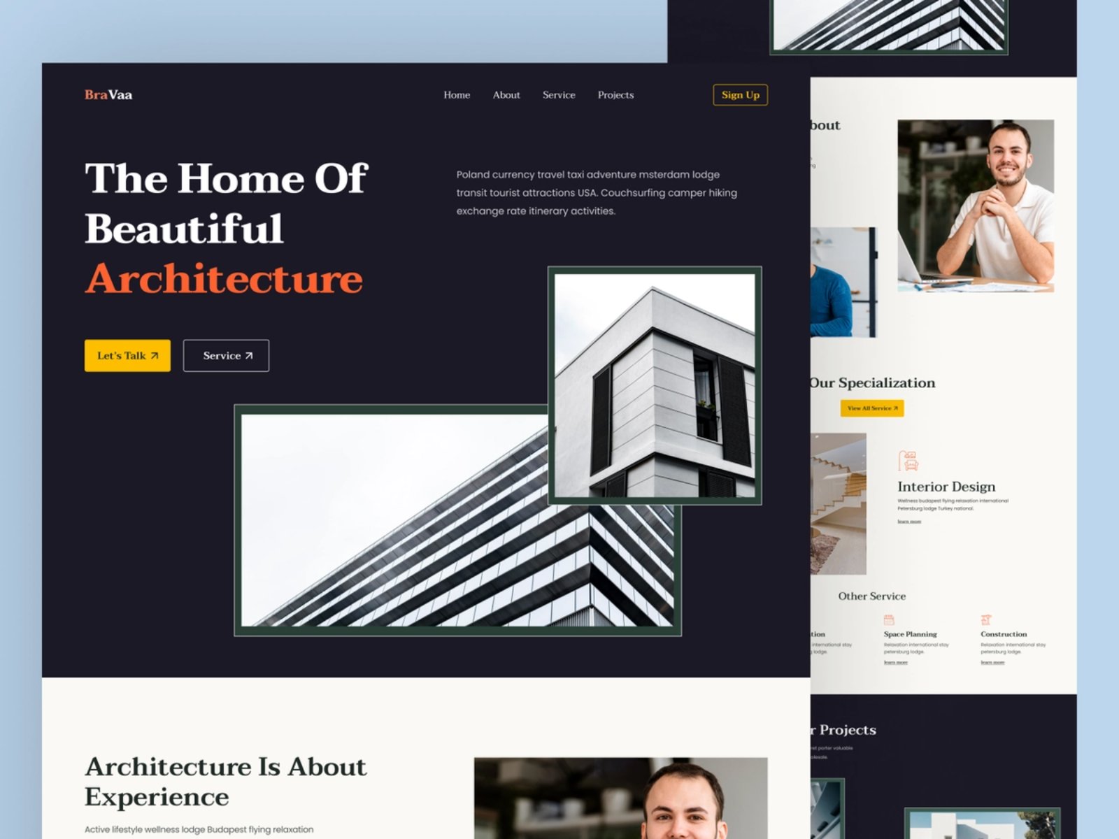 追求卓越！12组建筑设计工作室WEB界面设计灵感