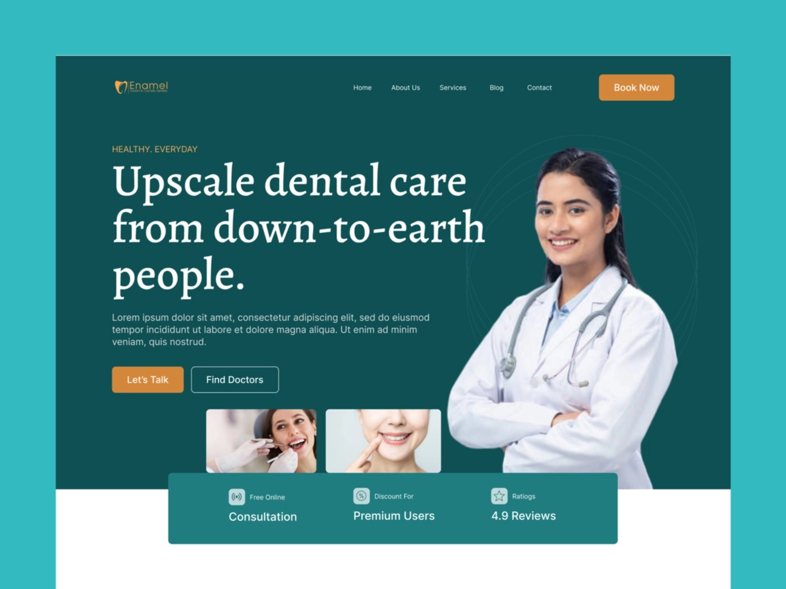 呵护牙齿！12组牙科诊所WEB界面设计灵感