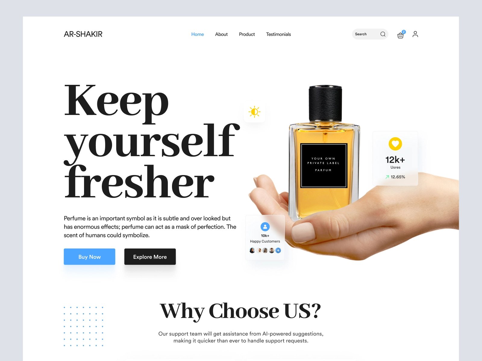 香气扑鼻！12组香水商店WEB界面设计
