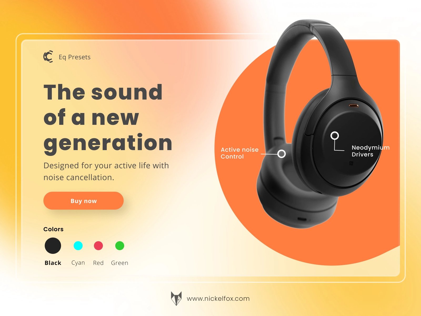 独自聆听！12组耳机产品WEB界面设计灵感