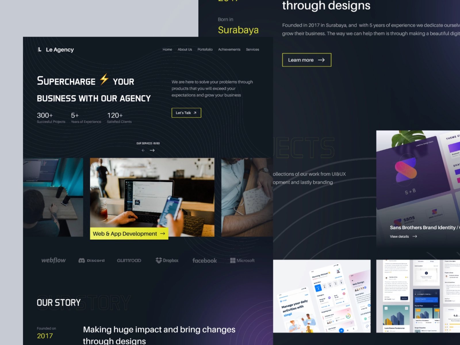 表达自己！12组设计工作室WEB界面设计灵感