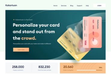刷卡支付！12组信用卡WEB界面设计灵感