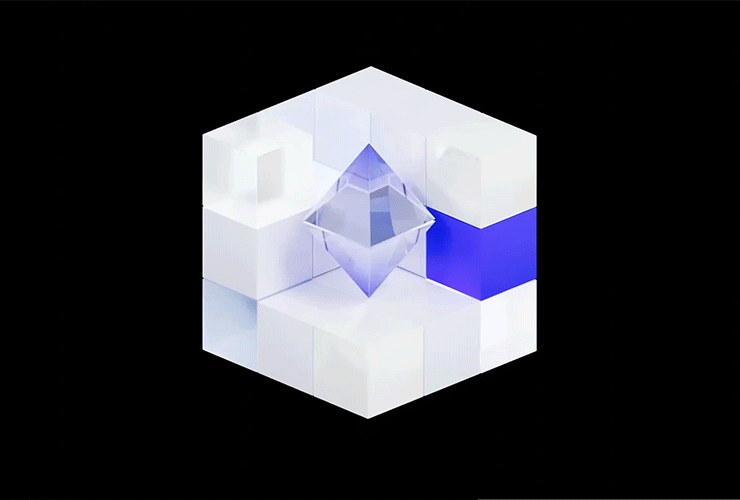 Blender教程！3D魔方三角动效