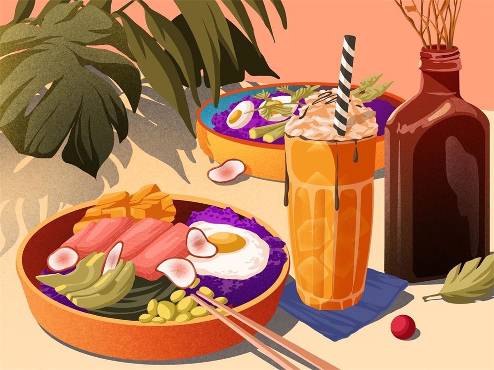 秀色可餐！12 张美食插画