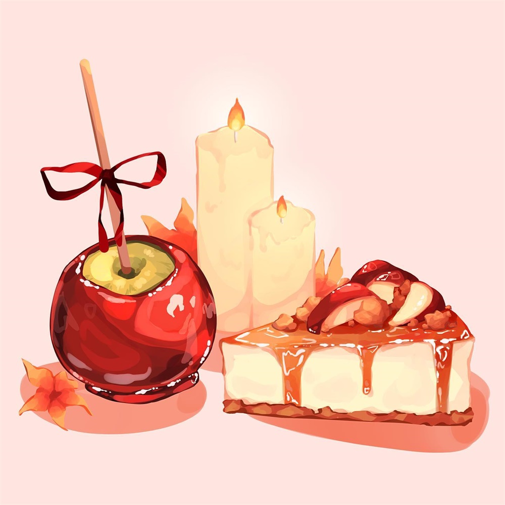 甜食控狂喜！18 张美食系列甜品插画