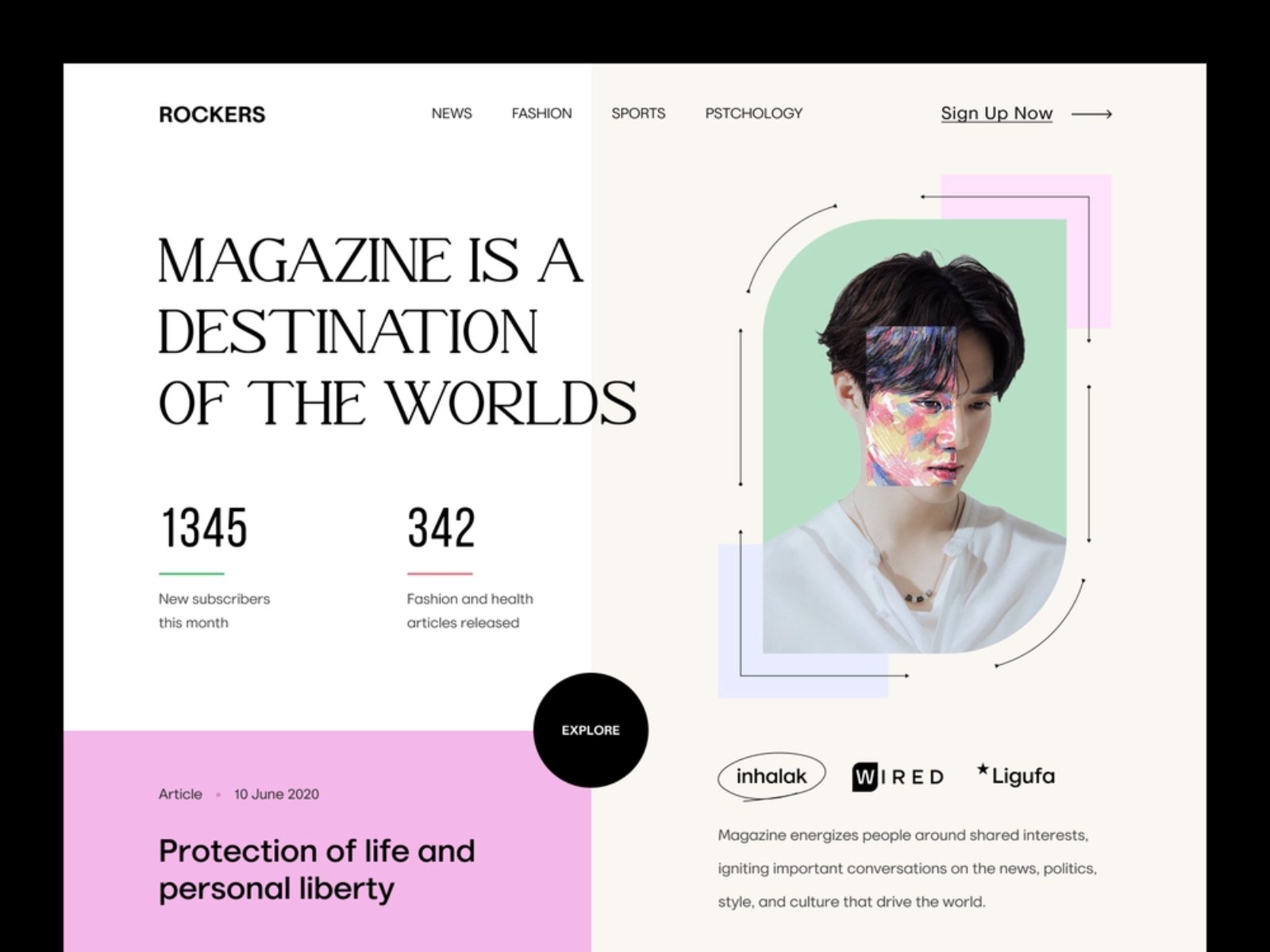 倡导时尚！12组时尚杂志WEB界面设计灵感