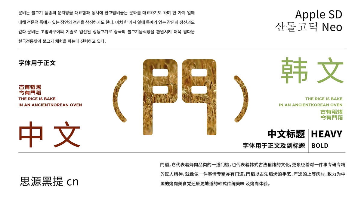 古法韩式！韩国烤肉餐饮品牌VI设计