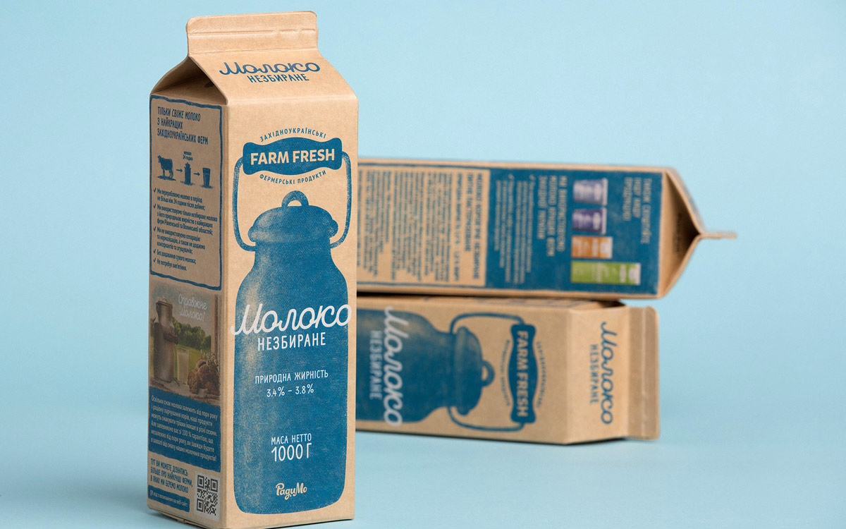 新鲜健康！牛奶乳制品包装设计