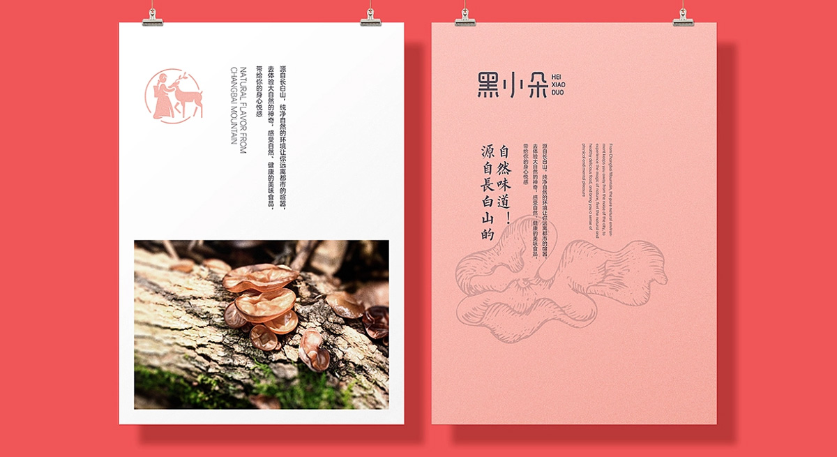 特色插图！木耳特产伴手礼包装设计