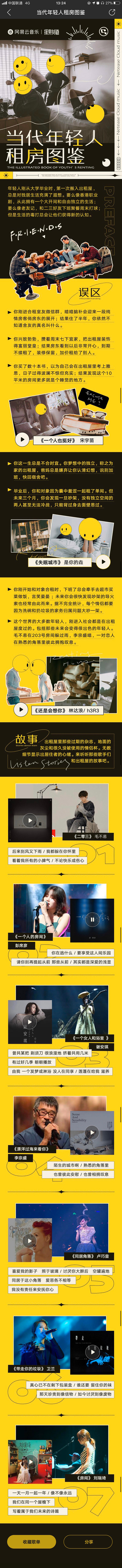 15张网易云个性H5长图设计!