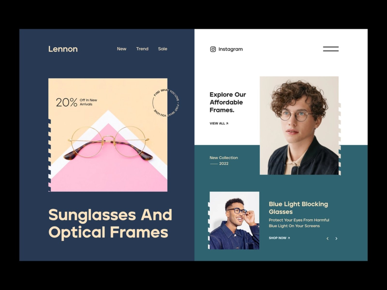 时尚实用！12组太阳眼镜WEB界面设计灵感