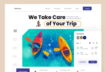 旅行管家！12组旅行社WEB界面设计灵感