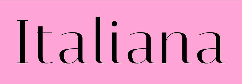 免费字体下载！一款优雅时尚的英文字体：Italiana