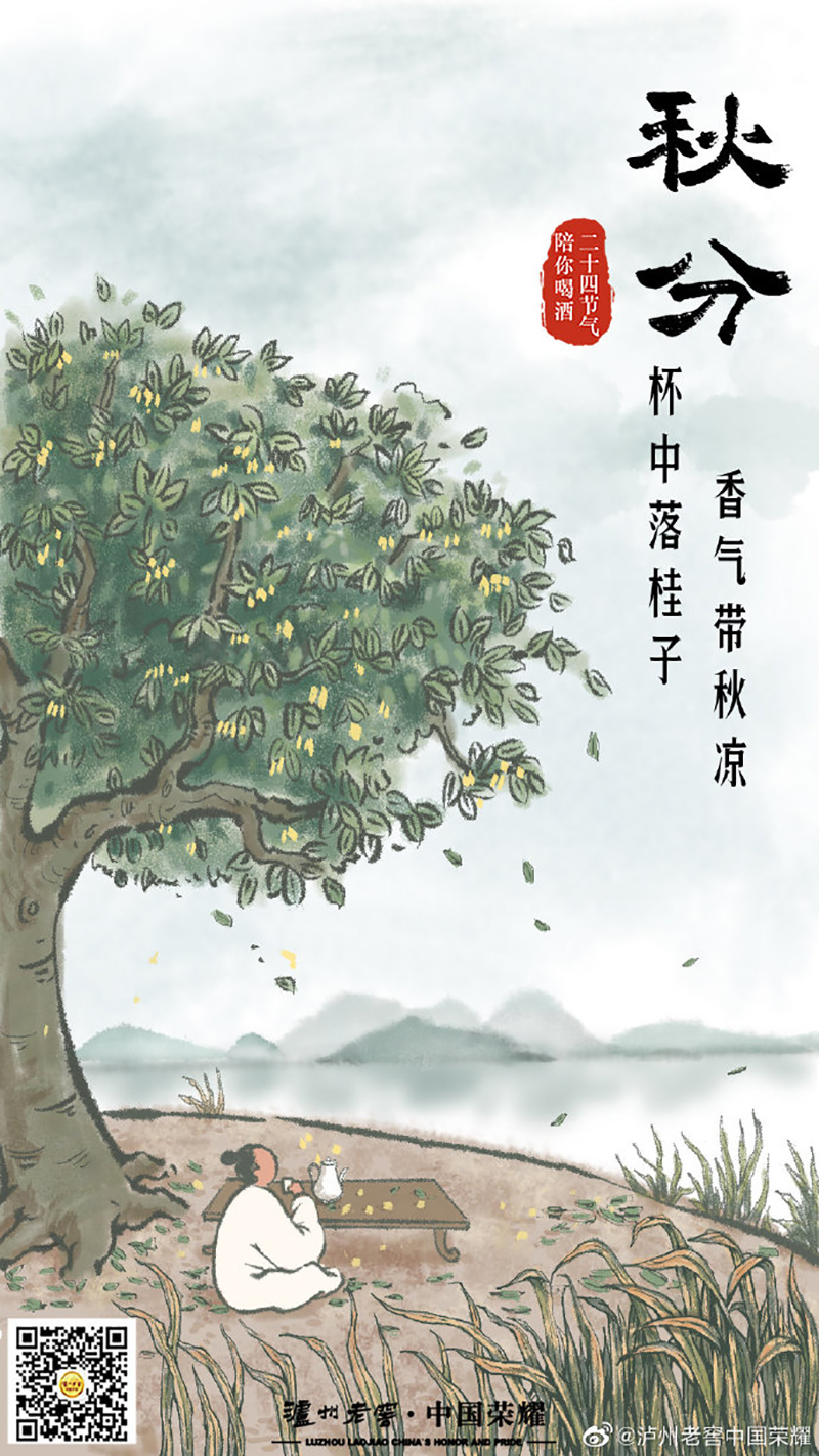 畅快宜人！18张秋分节气插画海报