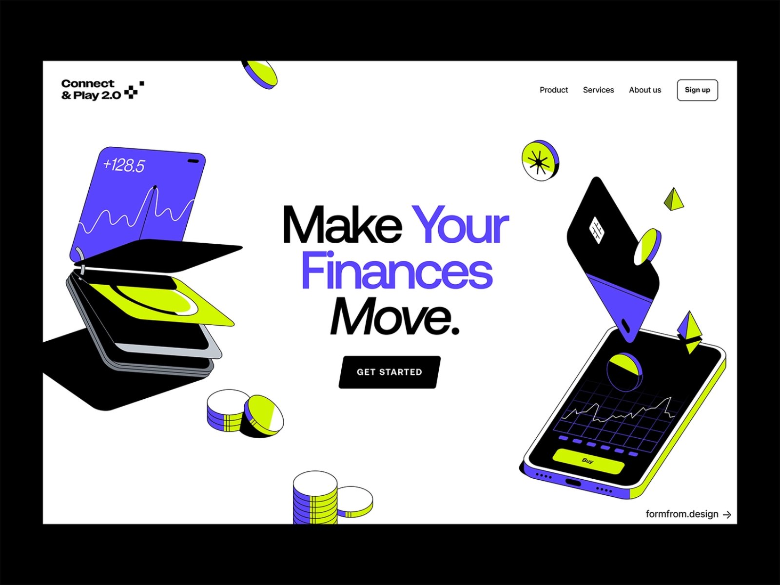 专业理财！12组金融服务WEB网页设计灵感