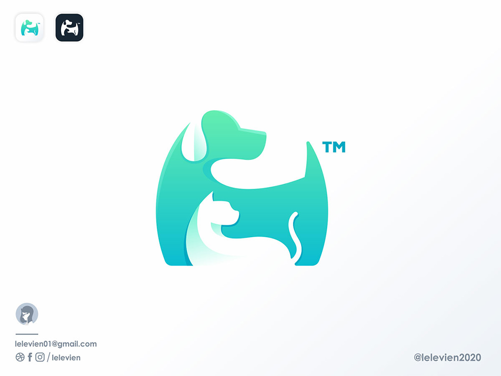 可爱修狗！28款小狗元素Logo设计
