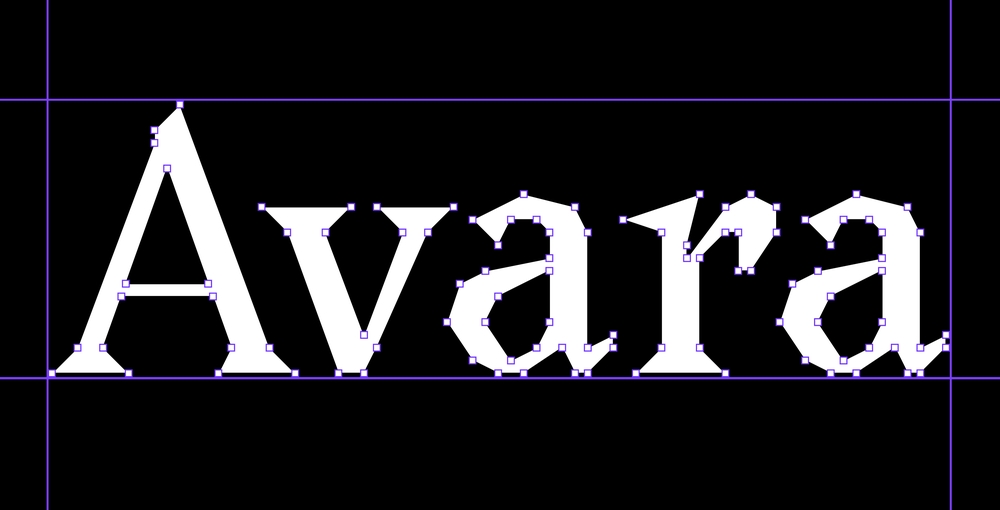 Avara！一款尖锐锋利的免费可商用英文字体