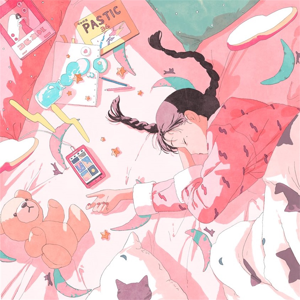10 款超惬意的独居少女日常插画！