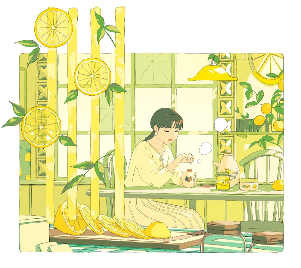 10 款超惬意的独居少女日常插画！