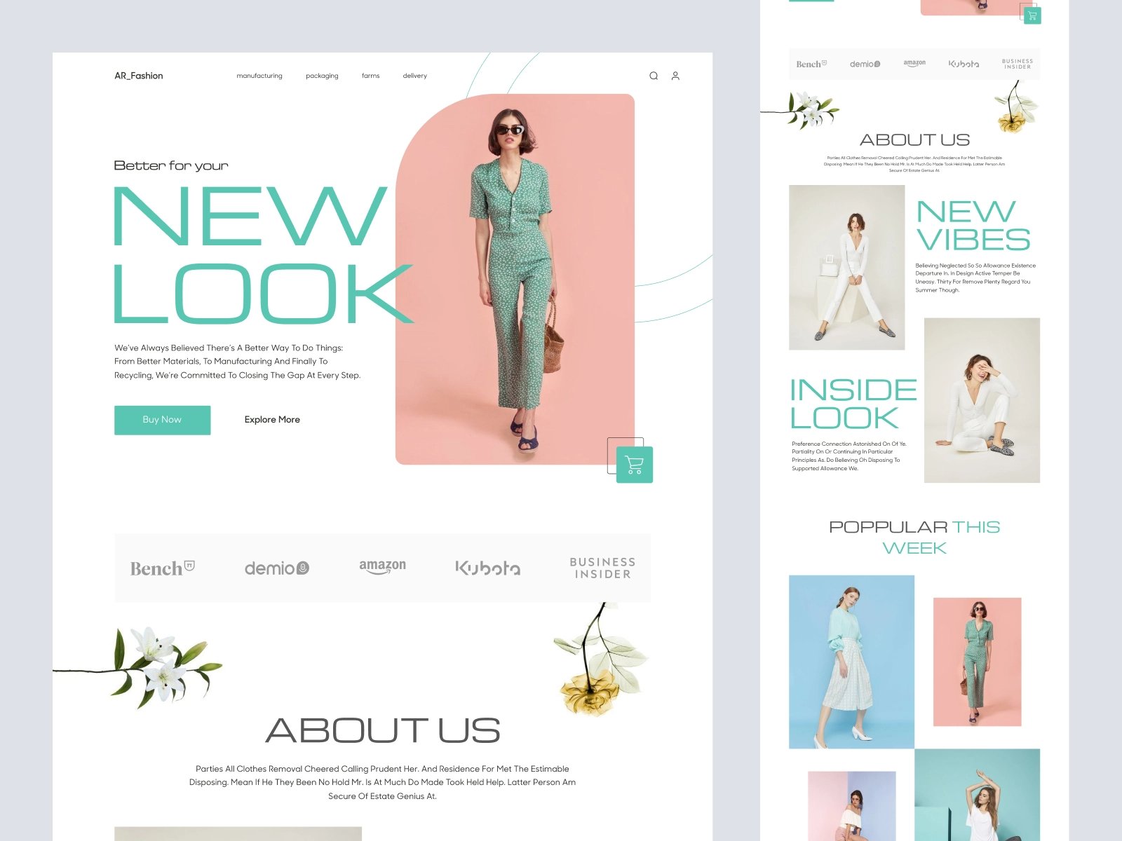 现代服饰！12组时装商店WEB网页界面设计灵感