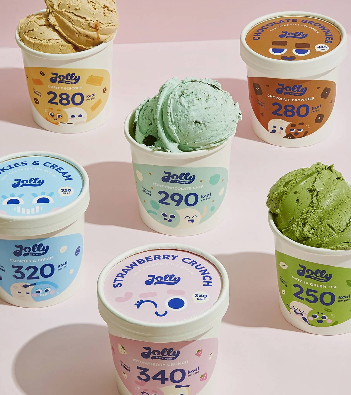 欢乐色彩！可爱风冰淇淋品牌VI设计