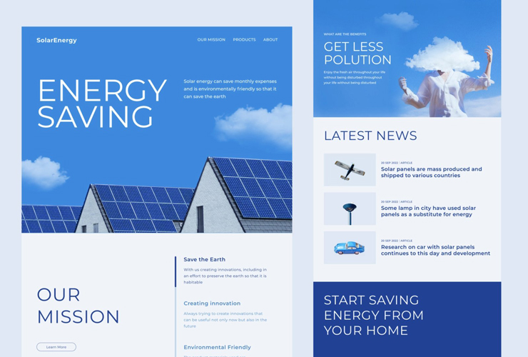 环保能源！12组太阳能公司WEB网页设计灵感