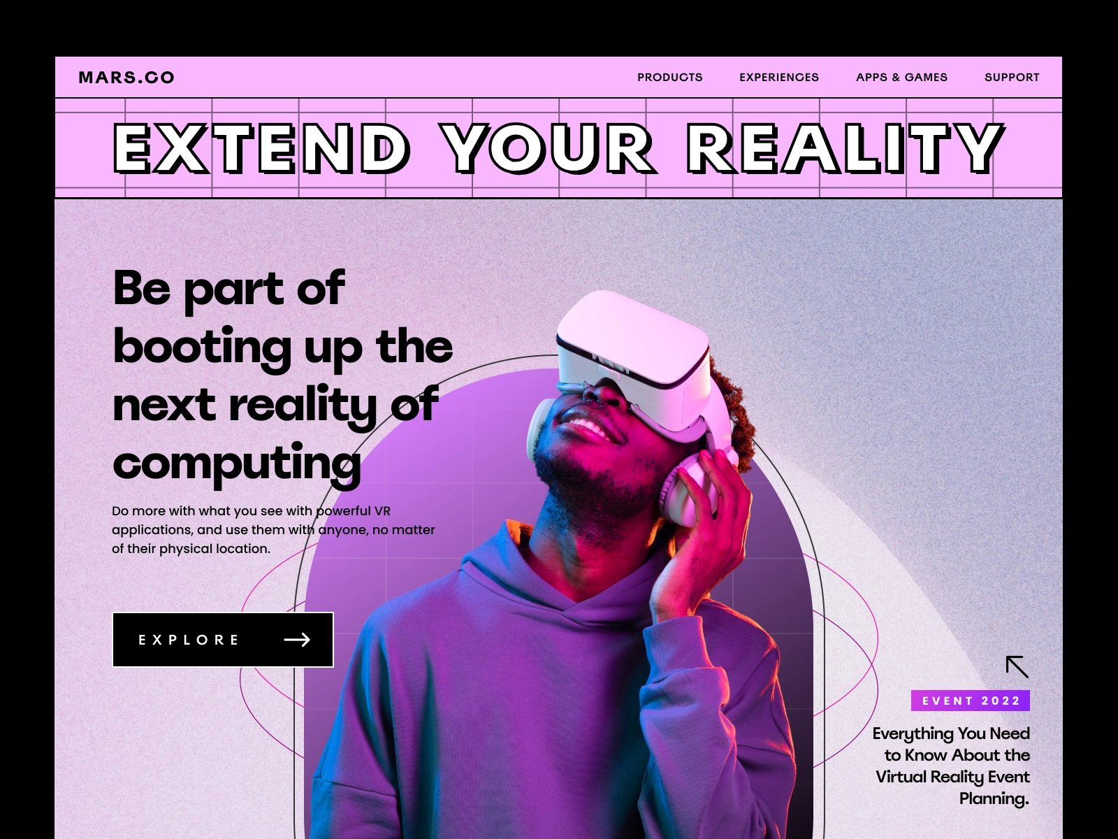 数字现实！12组VR产品WEB网页设计灵感