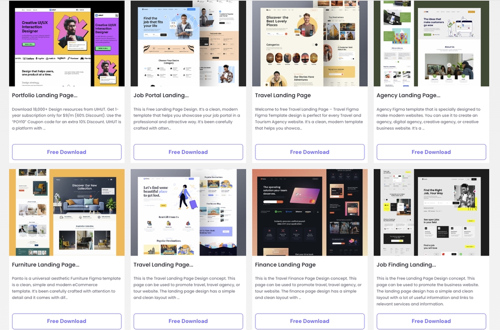 设计神器Web Page Design！免费可商用网页设计模板网站