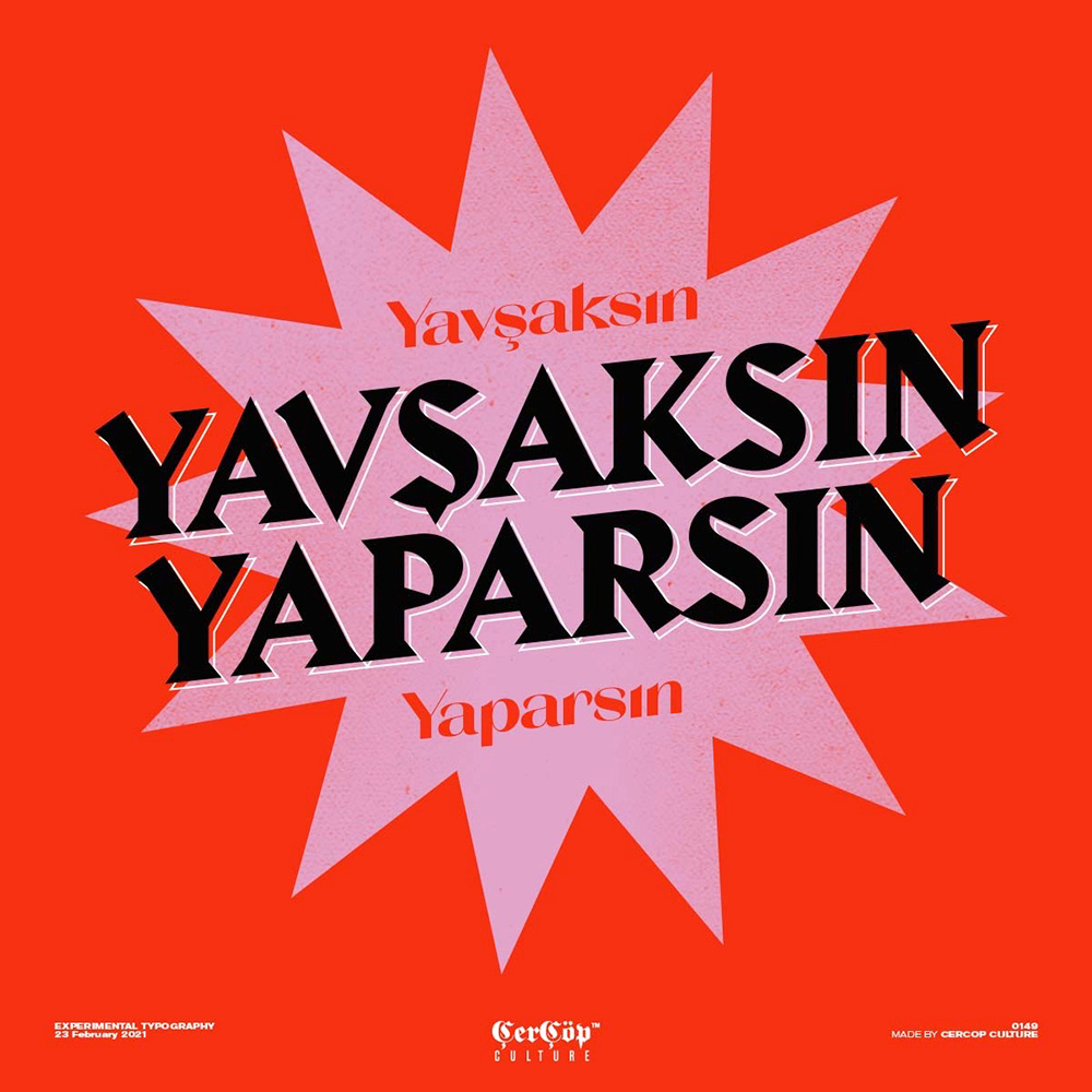 创意文字！15张Bertuğ Bilgin的字母海报设计