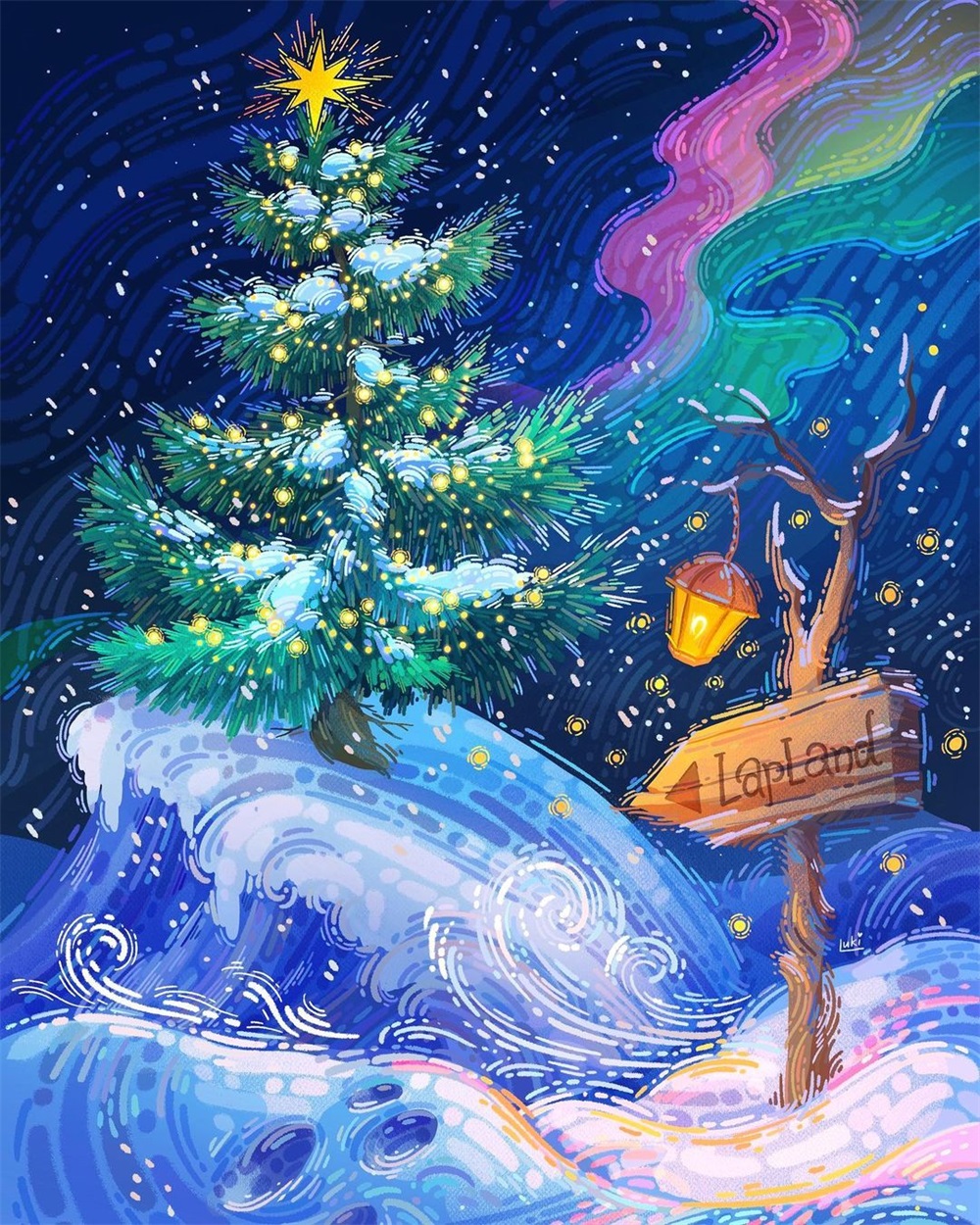10 款十分抓眼的奇幻童画场景插画！