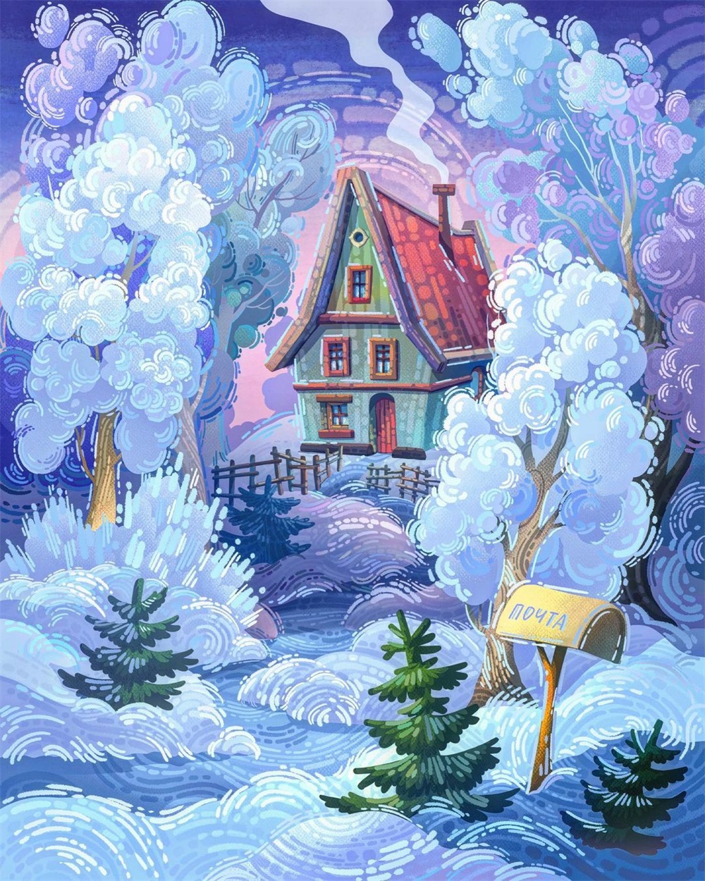 10 款十分抓眼的奇幻童画场景插画！
