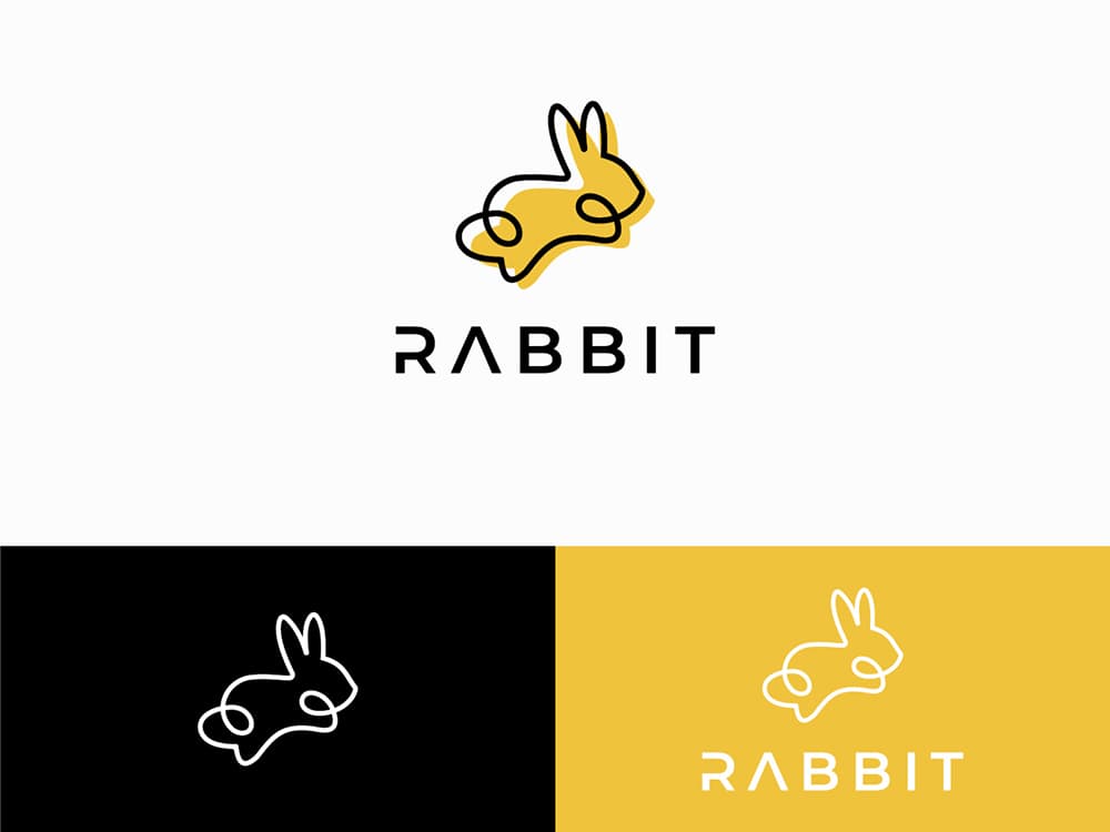 钱兔似锦！16款兔子元素Logo设计