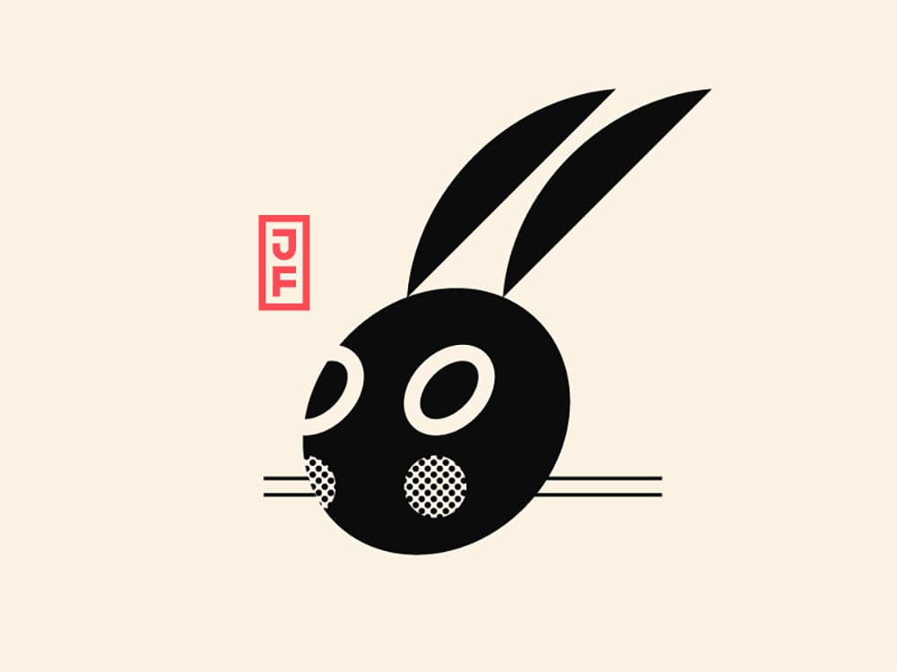 兔年大吉！18款兔子元素Logo设计