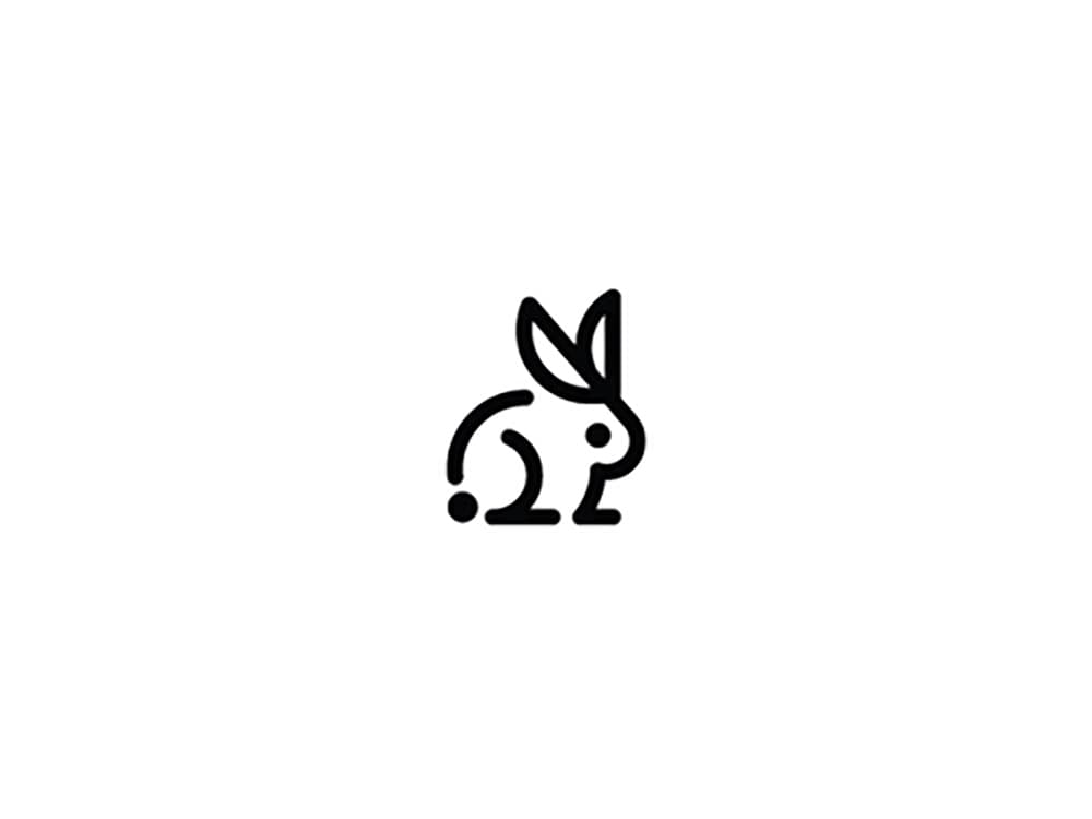 玉兔呈祥！20款兔年兔元素大合集Logo设计之四