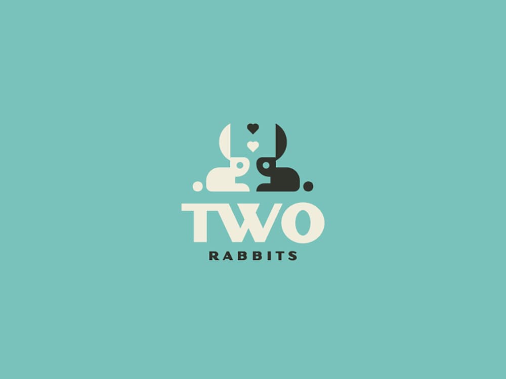 兔来运转！16款兔年兔元素大合集Logo设计之六