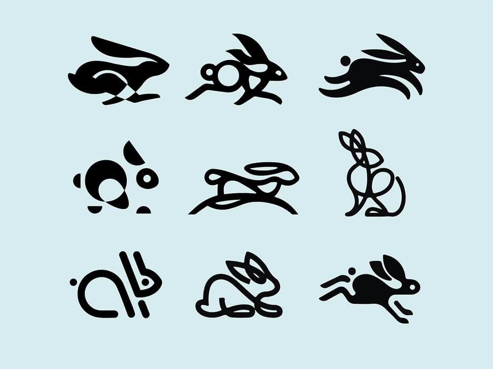 兔年大吉！16款兔年兔元素Logo设计大合集之九