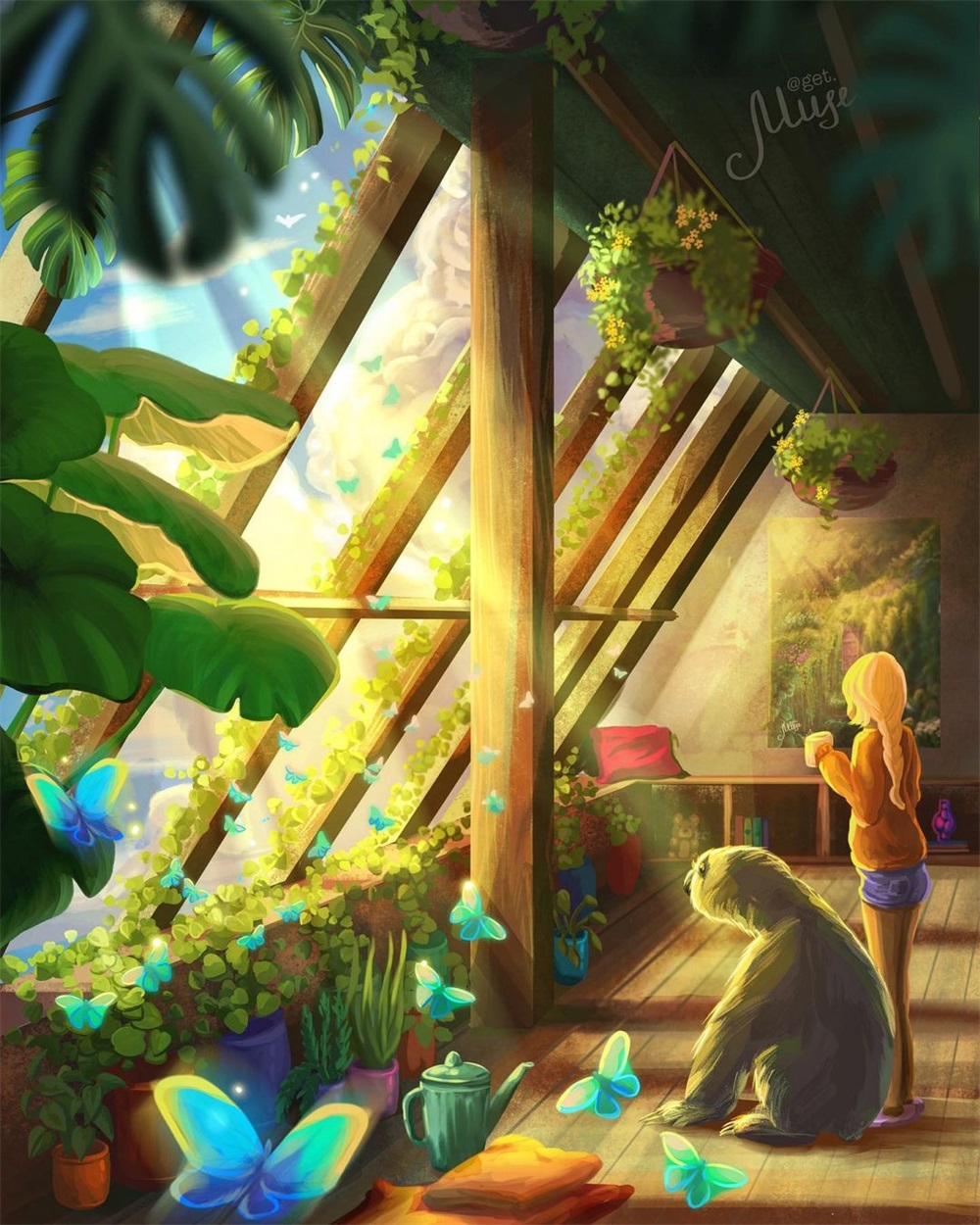 10 款神秘梦幻的丛林场景插画！