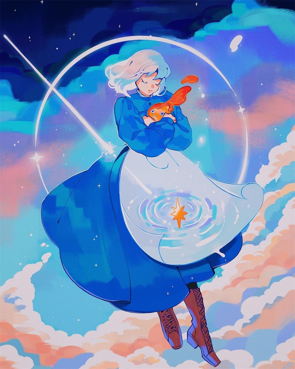 少女感十足！14 款粉嫩的漫画风格人物插画