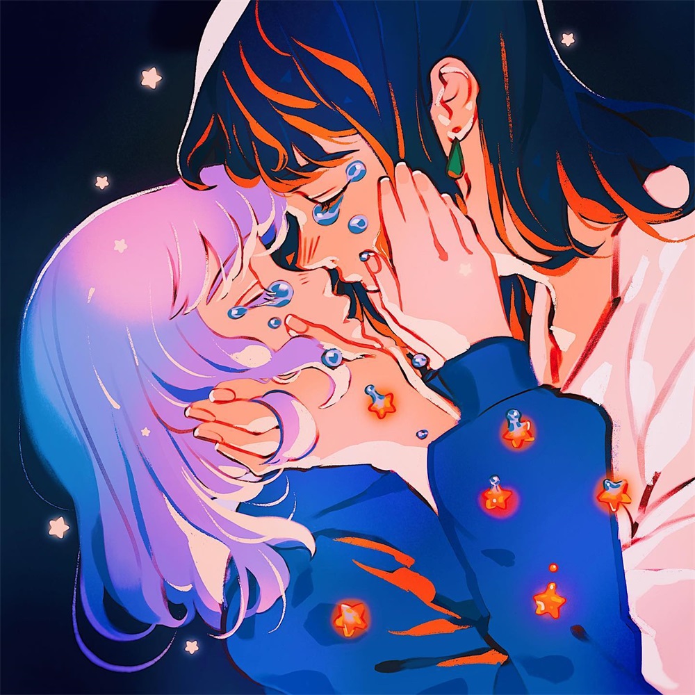 少女感十足！14 款粉嫩的漫画风格人物插画