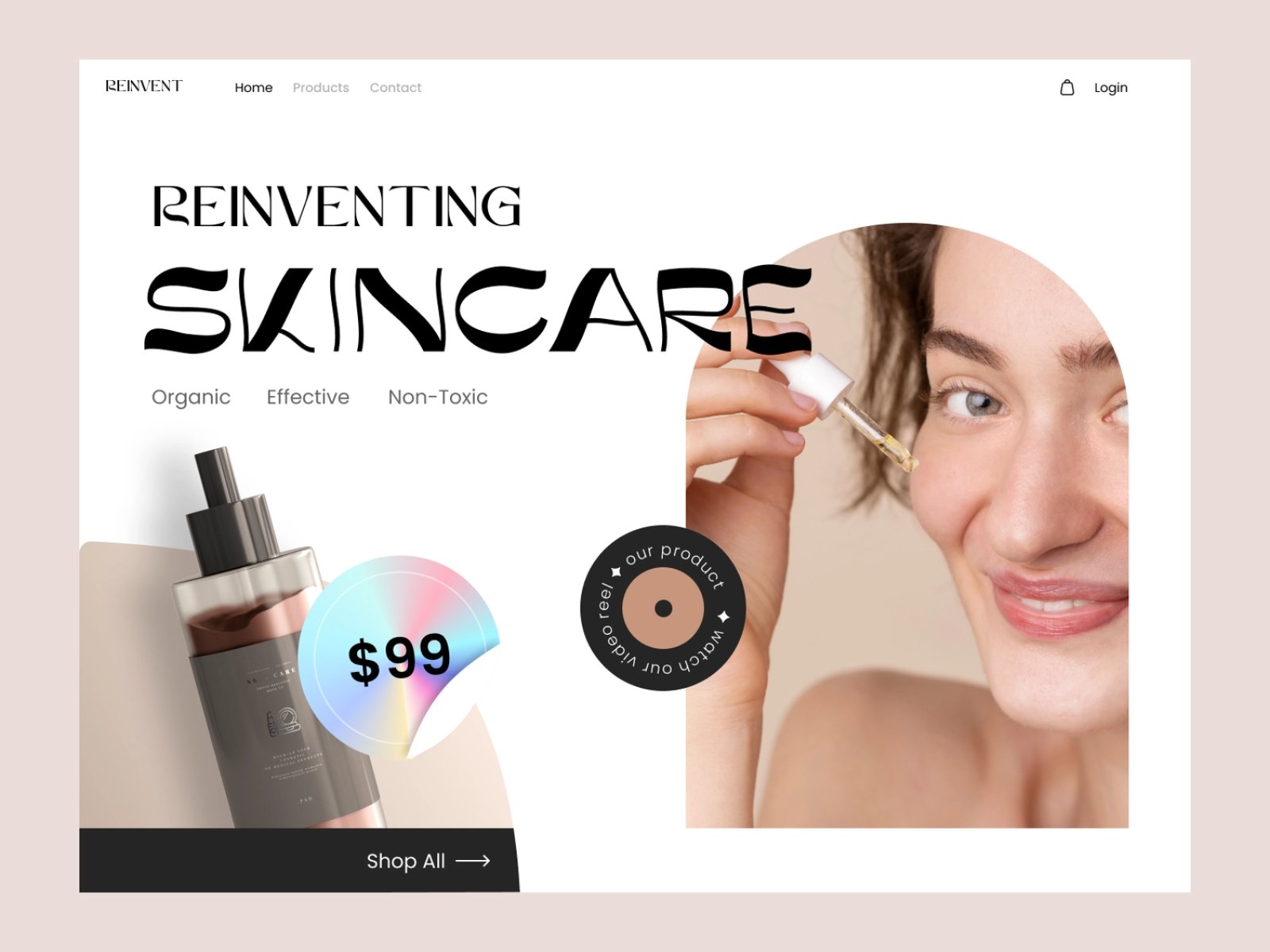 美丽容颜！12组化妆产品WEB网页设计灵感